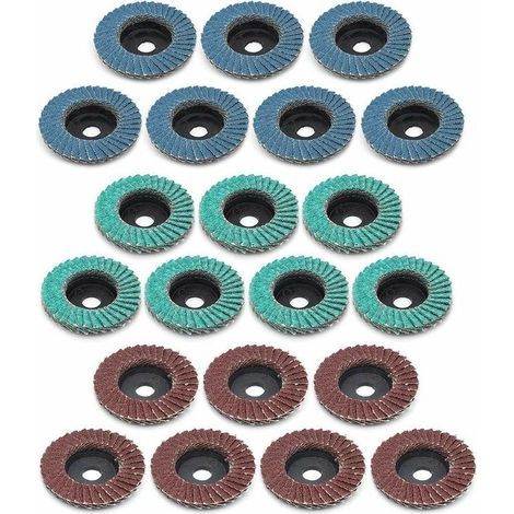 Disques à Meuler, 21 Pcs 50mm Disques à Lamelles Professionnels Disques à Poncer 80 Grain (1/5)