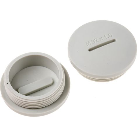 Bouchon obturateur RS PRO M32 x 1.5, Ø 31.7mm - 36.6mm en Nylon 66 ( Prix pour Paquet de 50 )