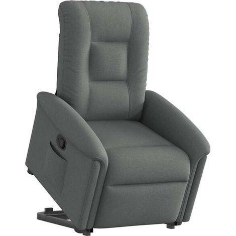 Chaise longue en tissu gris foncé – Canapé lit convertible moderne, dossier réglable, idéal pour salon, chambre ou espace détente (1/5)