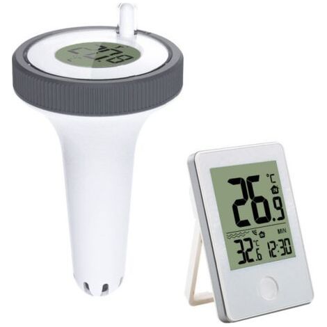 Thermomètre numérique pour piscine, thermomètre numérique avec écran LCD, thermomètre pour eau de spa, facile à lire. (1/3)