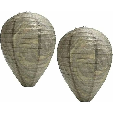 2 Pcs Appât naturel anti-guêpes - Répulsif écologique - Imperméable à l'eau - En papier (1/5)