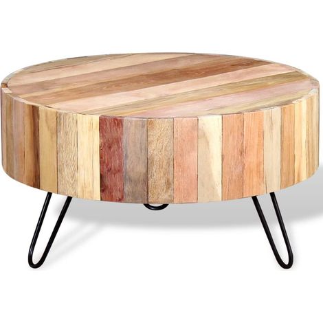 Table Basse de Salon Élégante,Table Canapé Bois de récupération massif -FR25604 (1/5)