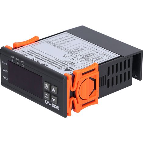 HW-183D Digitalthermostat mit LCD-Bildschirm, 220V einstellbarem Temperaturregler, präziser Heizungssteuerung, Digitalanzeige und Thermoschalter für den Hausgebrauch. (1/5)