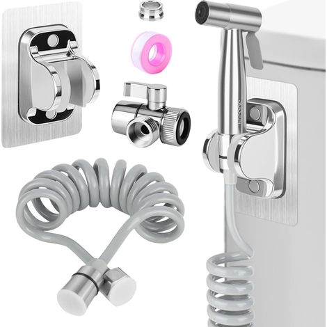 Neptune – Douchette wc inox 304 – Jet toilette étanche – Installation facile sur réservoir ou mur – Hygiène personnelle