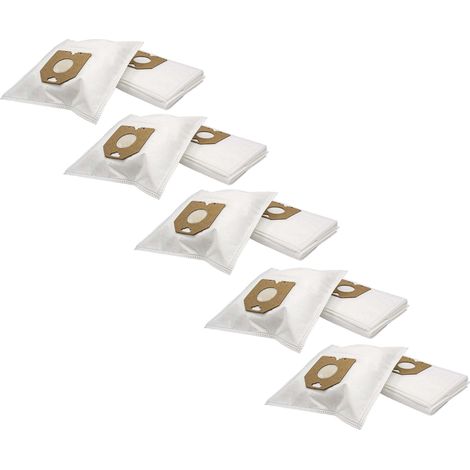 vhbw 50x bolsa compatible con Philips TC 400 - TC 999, TC Exclusive, T 300 - T 800 aspiradora - 31 cm x 26 cm blanco