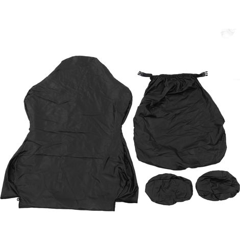 Housse de chaise gaming élastique en PU uni, imperméable, résistante aux rayures et aux griffures de chat, pour bureau ou cybercafé, couleur noire. (1/5)