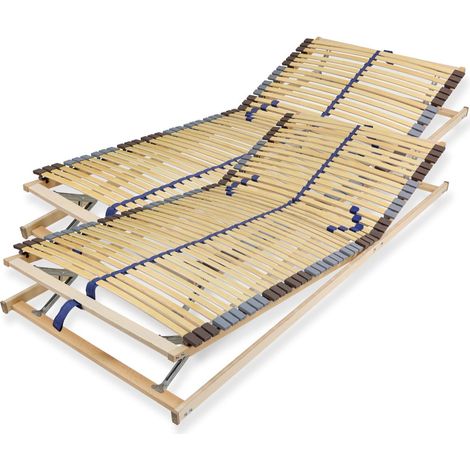 Lattenrost 160x200 cm verstellbares Kopf & Fußteil vormontiert 42 Latten 7-Zonen Traglast 150 kg Birkenschichtholz (1/5)