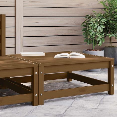 Maison Exclusive - Gartenhocker 70x70x30 cm Honigbraun Massivholz
