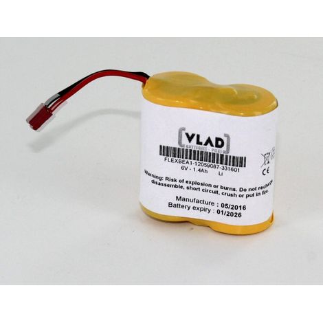 Batería de litio 6V 1.4Ah para baliza de socorro Syrlink SIMY MY-AIS