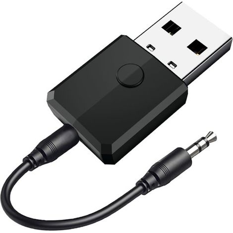 Adaptateur Bluetooth - Bluetooth 5.0 - Émetteur-récepteur audio Bluetooth 4 en 1 - USB et 3,5 mm - Adaptateur Bluetooth sans fil pour TV, PC, PS4, voiture et enceintes - Émission/Réception - Plug & Pl (1/5)