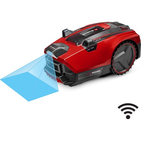 Einhell Robot tondeuse FREELEXO CAM PLUS 550 PXC (18V ,surface max. 550 m², Wi‑Fi, pente jusqu’à 25 %) Livré avec Batterie 3,0 Ah et Accessoires (1/5)