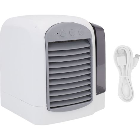 Climatiseur portable 380 ml, 3 vitesses réglables, mini ventilateur de bureau USB pour chambre à coucher (1/5)