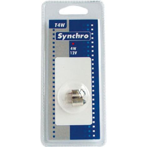 10 ampoules temoin a culot T4W 12V 4W BA9S x10