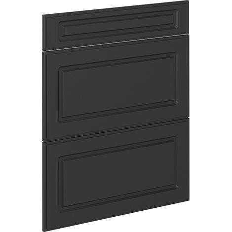 Frente de cocina R-Line, Antracita casa de campo, 59.6 x 70.4 cm frente de mueble para mueble bajo con cajones, Vicco (1/5)