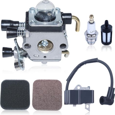 Carburetor Ignition Coil Kit For Stihl Fs75 FS80 Fs85 Fc85 Ht70 Hs75 Hl75 Ht75 Hs80 Replace for 4140 120 0619 4137 120 0608 Replace for Zama C1Q-S66, c1q (1/5)