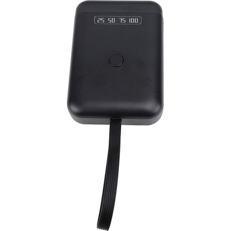 Lampe UV LED 405 nm pour extensions de cheveux, lampe de polymérisation UV portable, batterie rechargeable 5000 mAh, outil pour extensions de cheveux à domicile ou en salon, noir (1/5)