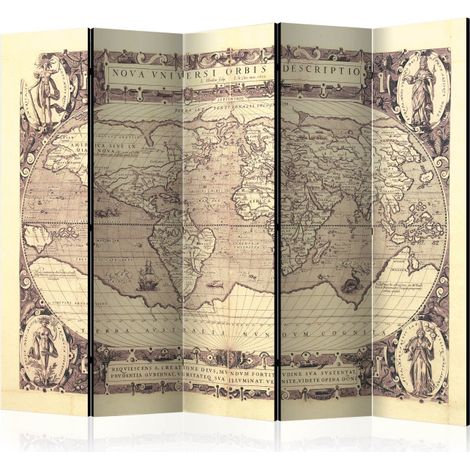 Paravent 5 Volets "Nova Universi Orbis Descriptio" 172x225cm (1/2)