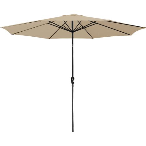 Gerader Sonnenschirm HAPUNA rund 3,30m Durchmesser beige
