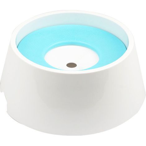 Bebedero flotante lento para mascotas, bebedero automático para mascotas, bebedero flotante, bebedero flotante para perros, gatos, cachorros y gatitos, gran capacidad de 1 litro (azul) (1/4)