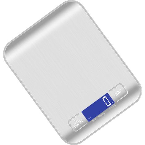 Digitale Küchenwaage aus Edelstahl, 10 kg, präzise zum Backen und Kochen (1/5)