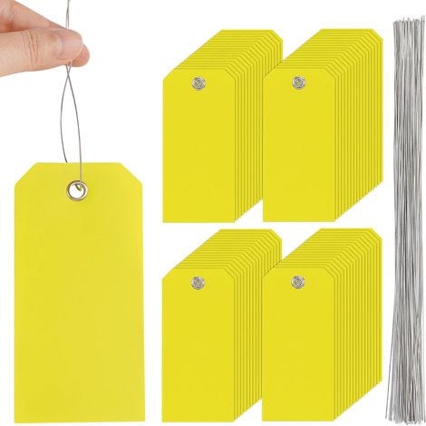 100 Pieces 12 x 6cm Rigid Waterproof Label (1/5)