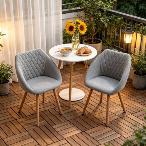 Fauteuil design, chaise de repas, siège de réunion, chaise professionnelle, fauteuil cosy pour salon (lot de 2 uniquement) (1/5)
