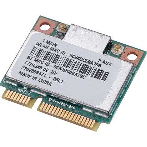 Mini-PCI-E-WLAN-Karte, Dualband 2,4 GHz/5 GHz, Bluetooth 4.0, 300 Mbit/s für PC (1/5)
