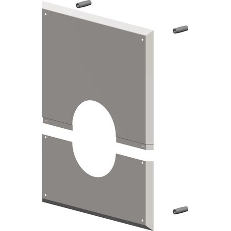 ATEC Wandblende m.Hinterlüftung DN 110 für raumluftabhängigen Betrieb 280x340mm, 3330