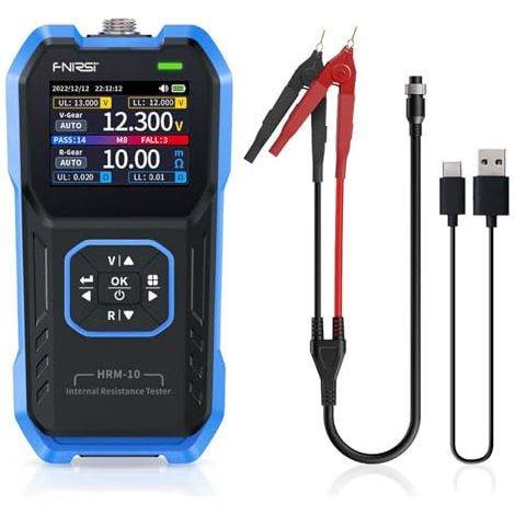 Internal Resistance Tester Testeur de résistance interne 100V 200Ω batterie pour Li/Lab/Zine/Bcb Battery etc numérique la maison (HRM-10) -