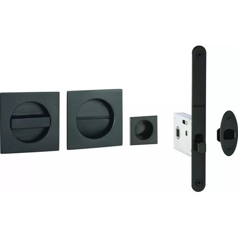 KIT SER COND ROS CARRE NOIRE MAT PR PORTE GALANDAGE