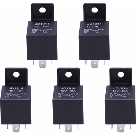 Adatto per relè a 5 pin da 12V 40A, applicabile ad automobili, motociclette, navi e biciclette.