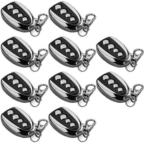 Duplicateur de télécommande à code fixe 433 MHz pour porte de garage métallique, ouvre-porte de voiture électrique à commande face à face (1/5)