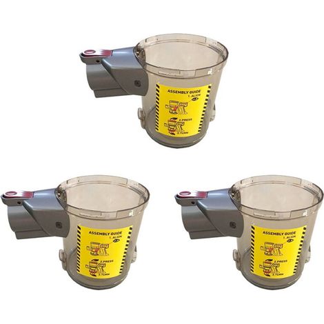Tres depósitos de polvo para aspiradoras Supersonics/Supersonics 2.0/IRoom/CV100, una herramienta esencial para la limpieza del hogar. (1/4)