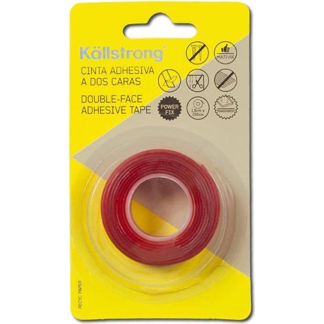KALLSTRONG cinta adhesiva 2 caras malla 1,9x150 cm transparente (1/2)