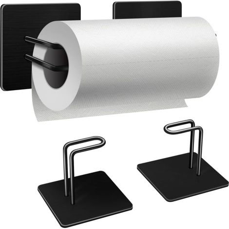 Portasciugamani magnetico per frigorifero, supporto magnetico da parete per frigorifero e barbecue, portasciugamani di carta da appendere su pannello forato – Acciaio (1/4)