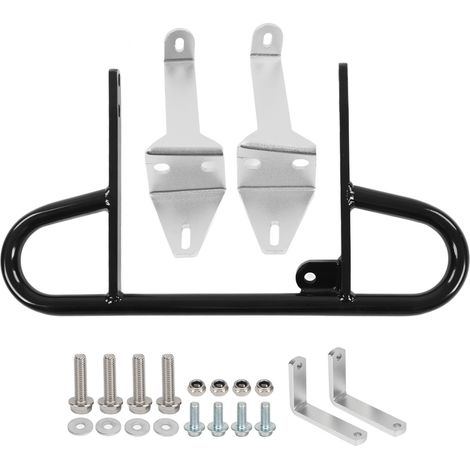 Paraurti posteriore largo per ATV, maniglia di sostegno ampia, verniciatura a polvere nera lucida, equilibrio solido, presa comoda, adatto per YFZ 450 (1/4)