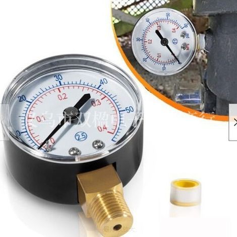 ECX270861 Poolfilter-Druckmessgerät. Druckmessgerät geeignet für Hayward Sand- und Kieselgurfilter. (1/4)