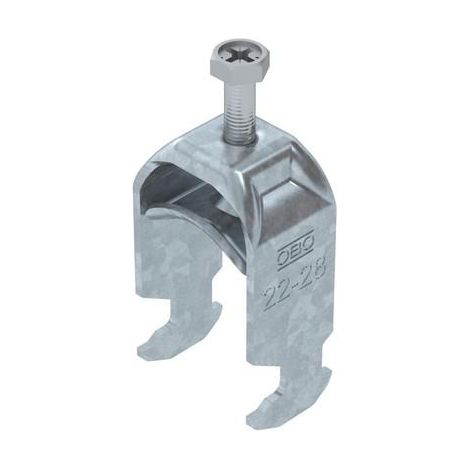 OBO Bettermann Collier à étrier 2056 22-28mm acier galvanisé à chaud, 1186022