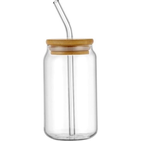 Bouteille d'eau en verre de grande capacité, idéale pour le thé glacé ou infusé à froid (norme standard). (1/5)