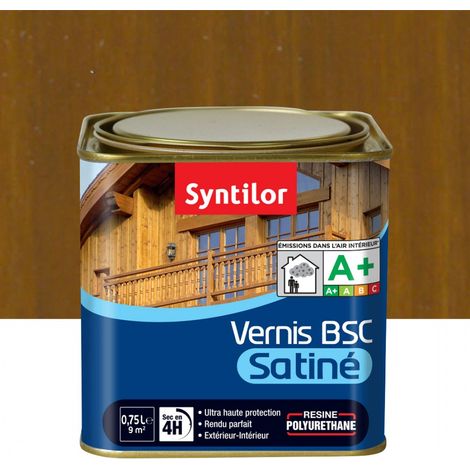 Vernis Bois SYNTILOR Satiné Chêne Foncé 0,75 L (1/3)