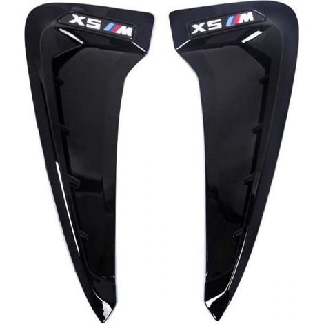 Évents de guidage d'air d'aile latérale pour BMW X5 X5M F15 F85 2014-2018 Logo X-Drive (Logo X Drive Silver) (1/4)