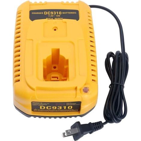 ALLIANDIS Convient pour remplacer l'outil électrique Dewei DC9310, chargeur de batterie 7.2V-18V 2A Ni-MH ni-cd