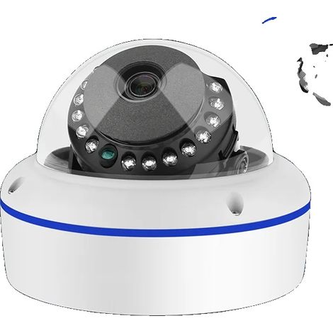 Caméra IP, Résolution 4MP/5MP, Dôme Vandalproof, Vision Nocturne jusqu'à 20m, Support POE, Microphone Intégré (1/5)