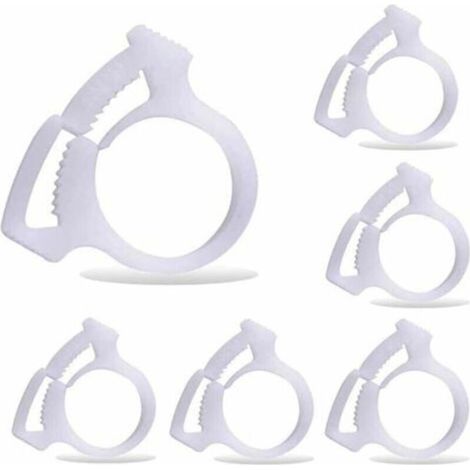 6 pièces B15 pinces de fixation du tuyau de balayage de piscine, convient pour le nettoyeur de piscine Polaris 180 280 360 380 480