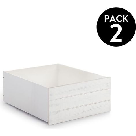 Pack 2 cajones Iliada Blanco - Vintage White (ancho) x 33,5cm (alto) (1/5)