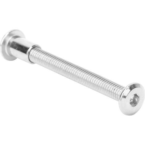10 Paar Innensechskant-Schraubenmuttern-Set 12 mm, vernickelter Kohlenstoffstahl, M6 x 60 (1/5)