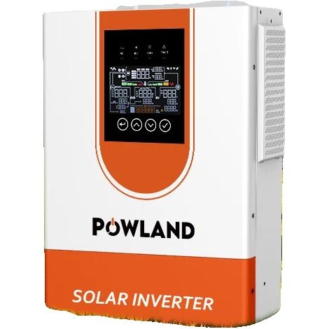 Inverter solare, potenza 7 kW, tensione di uscita 230 V, corrente di carica 120 A, tensione a circuito aperto 500 V, dimensioni 44,5 x 38,5 x 16,5 cm (1/5)