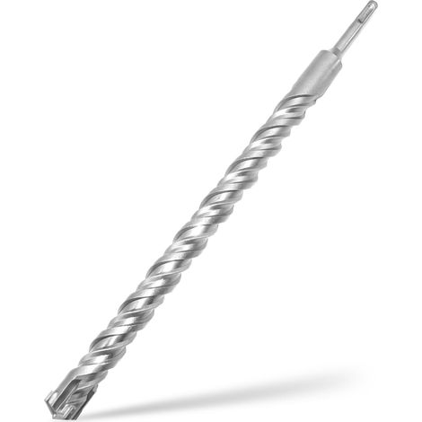 Foret SDS Plus 25mm x 300mm,avec 4 taillants en carbure et double vis,pour pierre naturelle,béton (1/5)