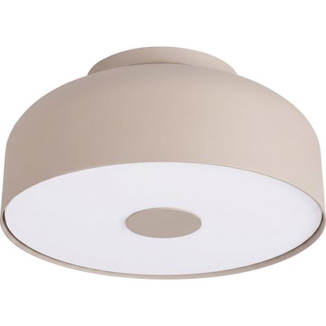 Plafonniers OMIQ acier/PVC taupe 4xE27 30cm Sollux (1/2)