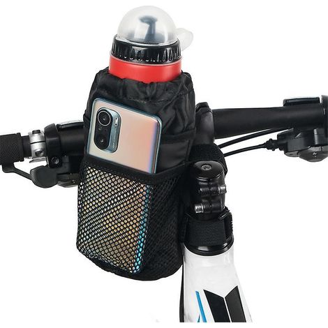 Fahrrad-Wasserflaschentasche (20 x 10,5 x 10,5 cm), wasserdichte Lenkerhalterung mit Thermofunktion, Tasche für (1/5)